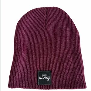 Salty Honey Burgundy Beanie